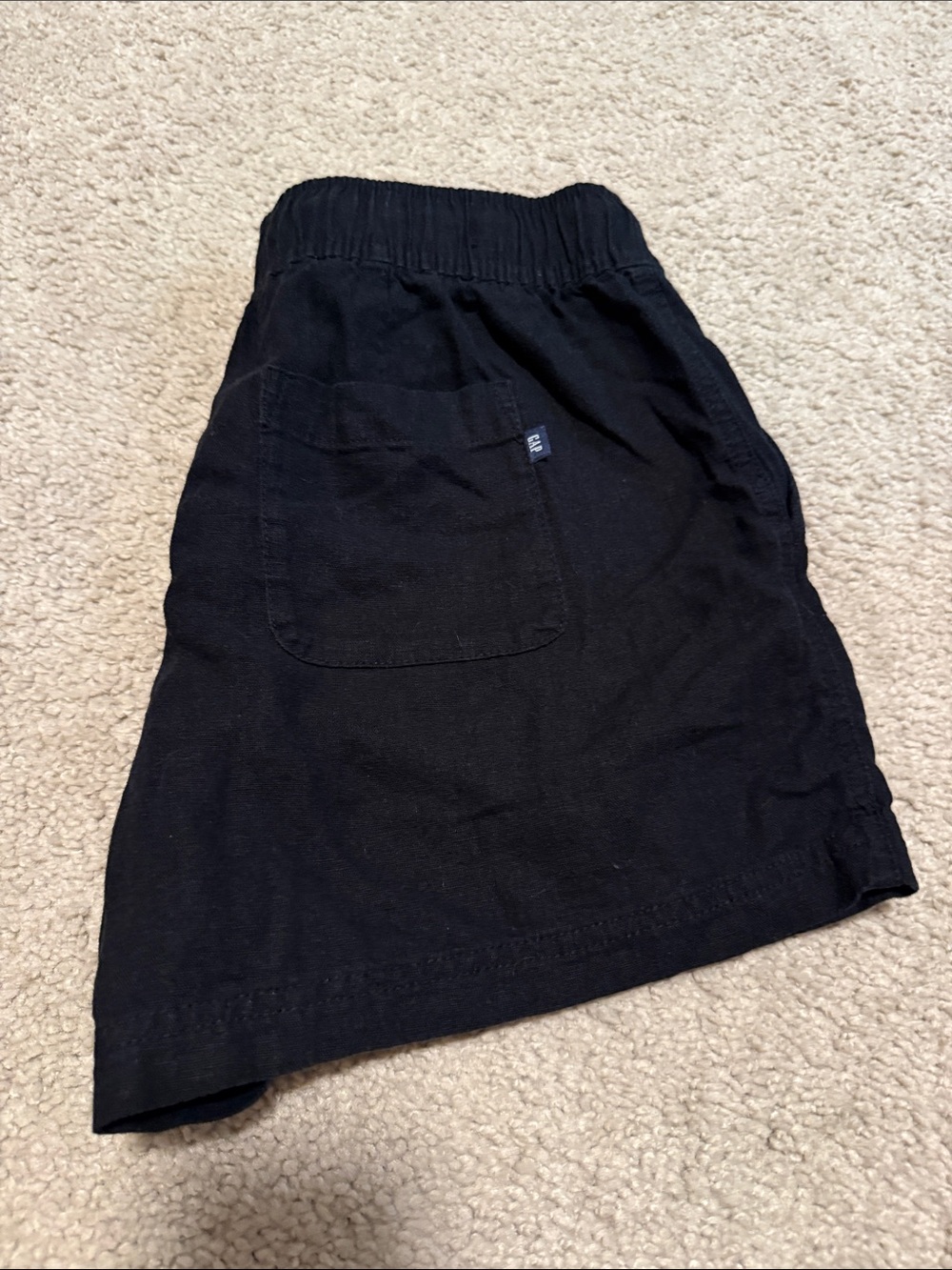 GAP Black womens Shorts with Back Patch Pocket